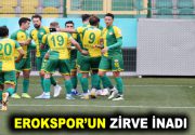 EROKSPOR’UN ZİRVE TAKİBİ SÜRÜYOR Esenler Erokspor, rakibi Erbaaspor’u 3-1 yenerek