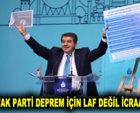 GÖKSU: ”AK PARTİ DEPREM İÇİN LAF DEĞİL İCRAAT YAPTI!”