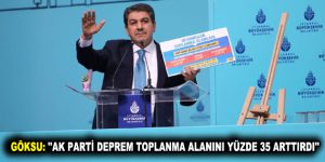 GÖKSU: ”AK PARTİ DEPREM TOPLANMA ALANINI YÜZDE 35 ARTTIRDI”