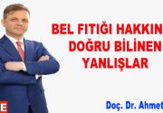 BEL FITIĞI HAKKINDA DOĞRU BİLİNEN YANLIŞLAR Fizik Tedavi ve Rehabilitasyon