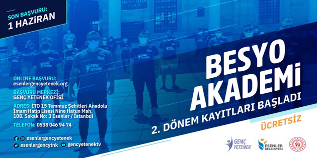 BESYO AKADEMİ’DE 2. DÖNEM KAYITLARI BAŞLADI