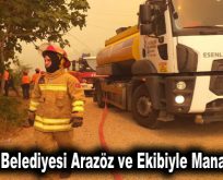 Esenler Belediyesi Arazöz ve Ekibiyle Manavgat’ta…
