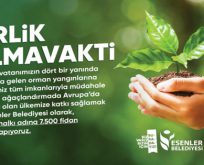 Esenler Belediyesi’nden 7 bin 500 fidan bağışı