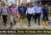 M. Tevfik Göksu, selin vurduğu afet bölgesinde AK Parti Grup