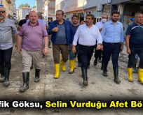 M. Tevfik Göksu, selin vurduğu afet bölgesinde