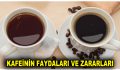 KAFEİNİN FAYDALARI VE ZARARLARI NELERDİR?