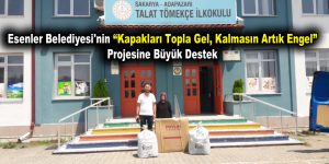 Esenler Belediyesi’nin “Kapakları Topla Gel, Kalmasın Artık Engel” projesine büyük destek