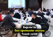 Özel öğretmenlere Öğretmenler Günü yemeği Bağcılar Belediye Başkanı Lokman Çağırıcı,
