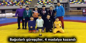 Bağcılarlı güreşçiler, 4 madalya kazandı