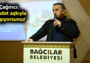 Karla mücadele ekibine teşekkür yemeği Bağcılar Belediye Başkanı Lokman Çağırıcı,