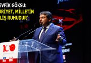 GÖKSU: CUMHURİYET, MİLLETİN DİRİLİŞ RUHUDUR Esenler Belediye Başkanı M. Tevfik