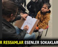 SEYYAR RESSAMLAR ESENLER’DE YÜZLERİ GÜLDÜRDÜ