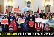DÜNYA ÇOCUKLARI VALİ YERLİKAYA’YI ZİYARET ETTİ 13. Uluslararası Barış Ekmeği