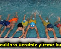 Çocuklara ücretsiz yüzme kursu