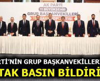 AK Parti’li Başkanvekillerinden Ortak Basın Bildirisi