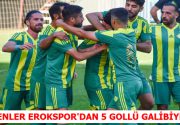 ESENLER EROKSPOR BEŞLEDİ Kendi sahasında İnegölspor ile karşılaşan sarı yeşilliler,