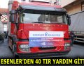 ESENLER’DEN 40 TIR YARDIM GİTTİ