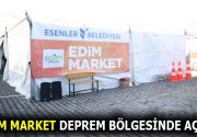 EDİM MARKET AÇILDI Esenler Belediyesi’nin deprem bölgesindeki yaraları sarma çalışmaları