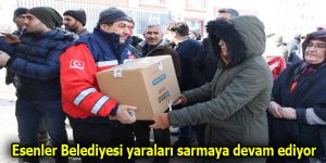 Esenler Belediyesi yaraları sarmaya devam ediyor