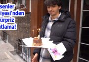 Esenler Belediyesi’nden Sürpriz kutlama! Esenler Belediyesi, Esenler’de 18 yaşına giren