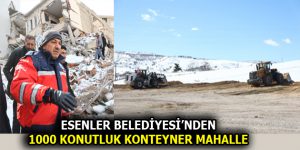 Esenler Belediyesi’nden 1000 konutluk konteyner mahalle