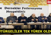 DEPREM BÖLGESİ İÇİN PÜTÜRGELİLER TEK YÜREK OLDU Dün sabaha karşı