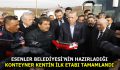 ESENLER BELEDİYESİ’NİN HAZIRLADIĞI KONTEYNER KENTİN İLK ETABI TAMAMLANDI