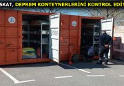 ESKAT, DEPREM KONTEYNERLERİNİ KONTROL EDİYOR Esenler Belediyesi Arama Kurtarma Ekibi