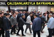 TEVFİK GÖKSU, ÇALIŞANLARIYLA BAYRAMLAŞTI Esenler Belediye Başkanı Mehmet Tevfik Göksu,