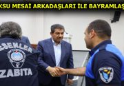 BAŞKAN GÖKSU, MESAİ ARKADAŞLARI İLE BAYRAMLAŞTI Esenler Belediye Başkanı Mehmet