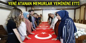 ESENLER BELEDİYESİ’NE YENİ ATANAN MEMURLAR YEMİNİNİ ETTİ