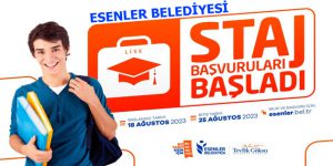 ESENLER BELEDİYESİ LİSE STAJ BAŞVURULARI BAŞLADI!