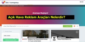 Açık Hava Reklam Araçları Nelerdir?