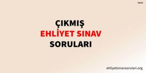 Mart 2024 Çıkabilecek Ehliyet Soruları