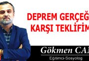 DEPREM GERÇEĞİNE KARŞI TEKLİFİMİZ Bir yıl önceydi. Kimi insanımız sabah