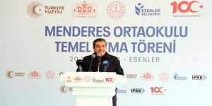 ESENLER’DE MENDERES ORTAOKULU’NUN TEMELİ ATILDI