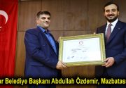 Bağcılar Belediye Başkanı Abdullah Özdemir, mazbatasını aldı Bağcılar Belediye Başkanlığı’na