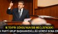 M.TEVFİK GÖKSU’NUN İBB MECLİSİ’NDEKİ AK PARTİ GRUP BAŞKANVEKİLLİĞİ GÖREVİ SONA ERDİ