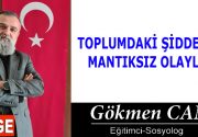 TOPLUMDAKİ ŞİDDET VE MANTIKSIZ OLAYLAR Günümüz toplumumuzda artan şiddet olayları,