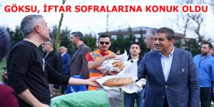 BAŞKAN GÖKSU VATANDAŞLARA PİDE İKRAM ETTİ