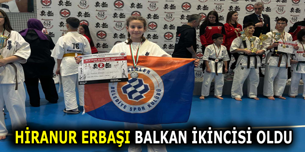 ESENLER’İN GENÇ YETENEĞİ BALKAN İKİNCİSİ OLDU