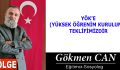 YÖK’E (YÜKSEK ÖĞRENİM KURULUNA) TEKLİFİMİZDİR