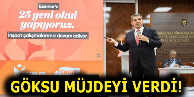 GÖKSU MÜJDEYİ VERDİ!