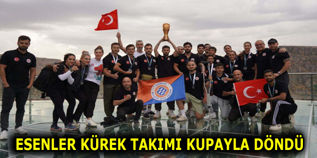 ESENLER KÜREK TAKIMI İKİNCİ OLDU