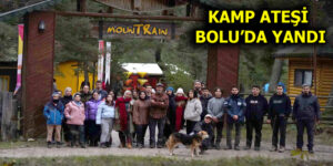 GENÇLER BOLU DAĞLARINDA KAMPA KATILDI