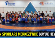 AİLELER ÇOCUKLARIYLA BİRLİKTE MİNDERE ÇIKTI Salon Sporları Merkezi tarafından düzenlenen