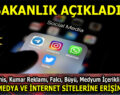 SOSYAL MEDYA VE İNTERNET SİTELERİNE ERİŞİM ENGELİ!