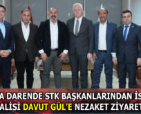 MALATYA DARENDE STK BAŞKANLARINDAN İSTANBUL VALİSİ DAVUT GÜL’E NEZAKET ZİYARETİ