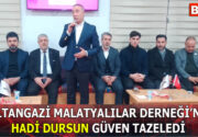 SULTANGAZİ MALATYALILAR DERNEĞİ’NDE GÜVEN TAZELENDİ Sultangazi Malatyalılar Yardımlaşma, Dayanışma ve