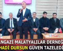SULTANGAZİ MALATYALILAR DERNEĞİ’NDE GÜVEN TAZELENDİ